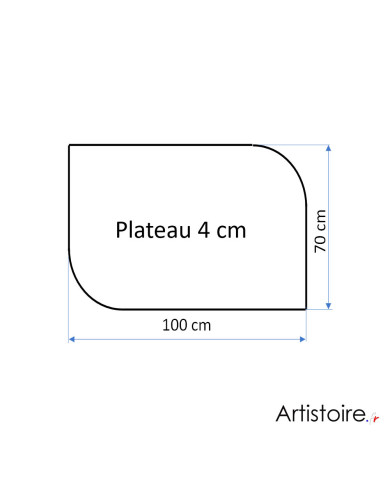 Forme de la table basse intérieur en coulis minéral micro-terrazzo gris