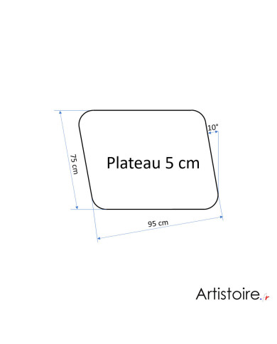 Forme de la table basse d'intérieur "Essence minérale" forme 5