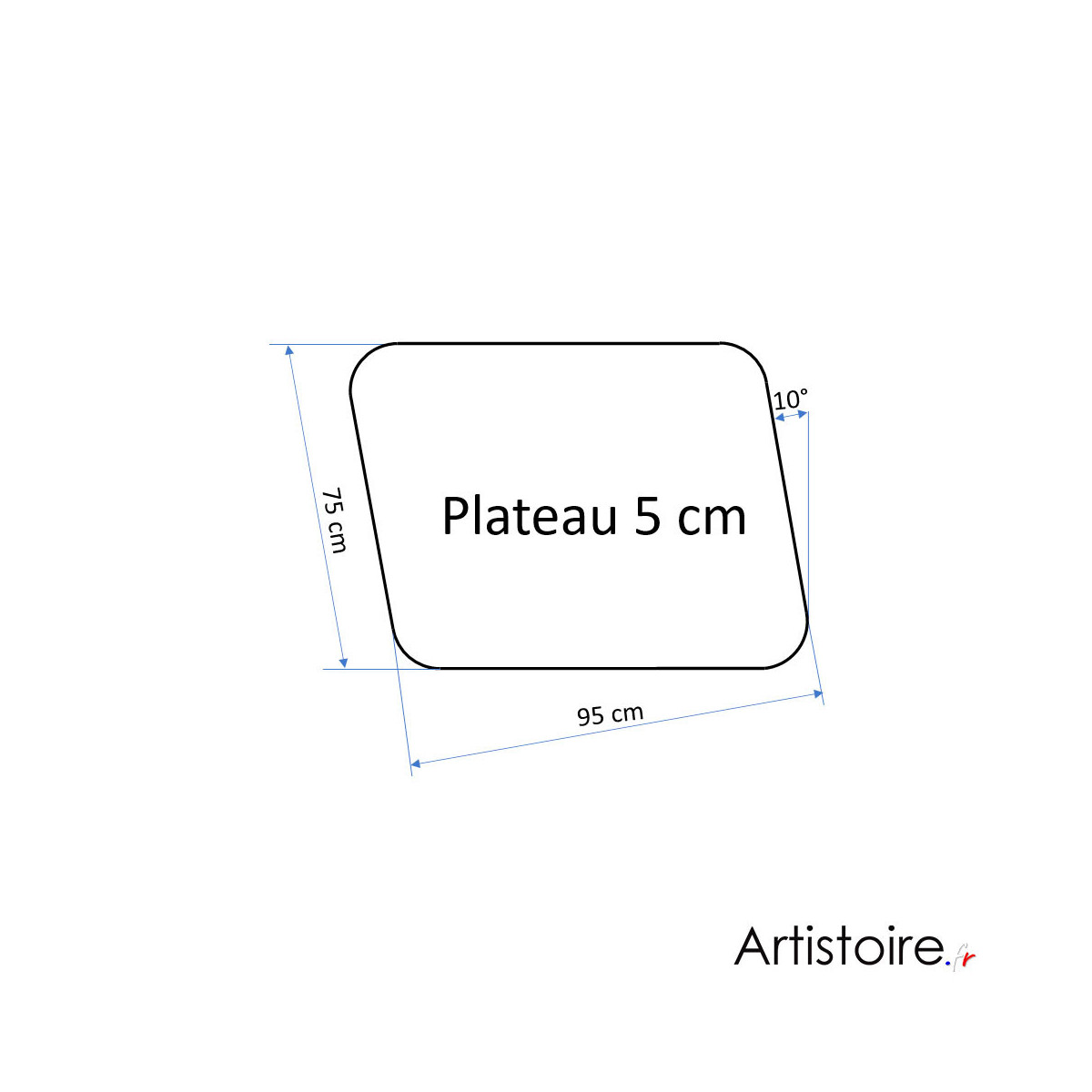 Forme de la table basse d'intérieur "Essence minérale" forme 5