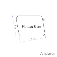 Forme de la table basse d'intérieur "Essence minérale" forme 5