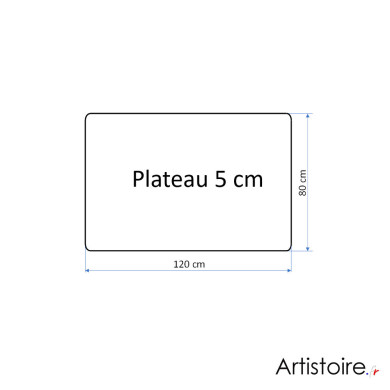 Forme de la table basse d'intérieur "Essence minérale" en béton ciré