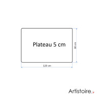 Forme de la table basse d'intérieur "Essence minérale" en béton ciré