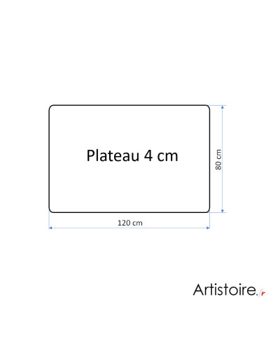 Forme de la table basse d'extérieur ht 50 cm coulis minéral beige clair