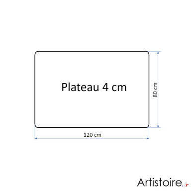 Forme de la table basse d'extérieur ht 50 cm coulis minéral beige clair