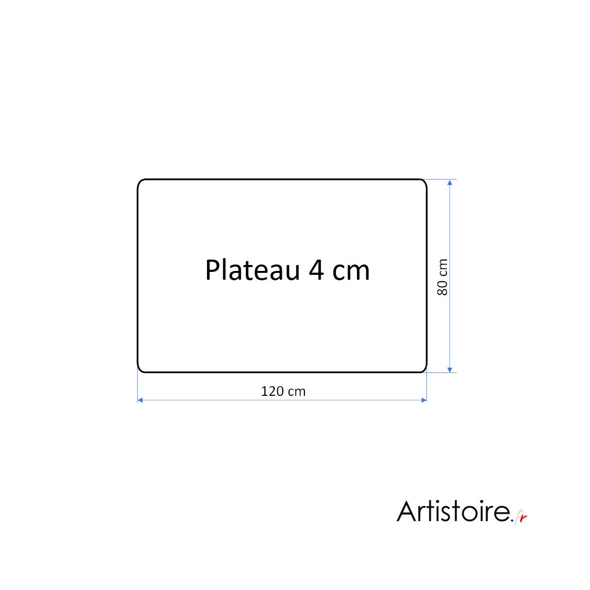 Forme de la table basse d'extérieur ht 50 cm coulis minéral beige clair